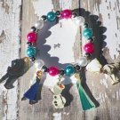 Custom Boutique Frozen Anna Elsa Olaf Charm Bracelet