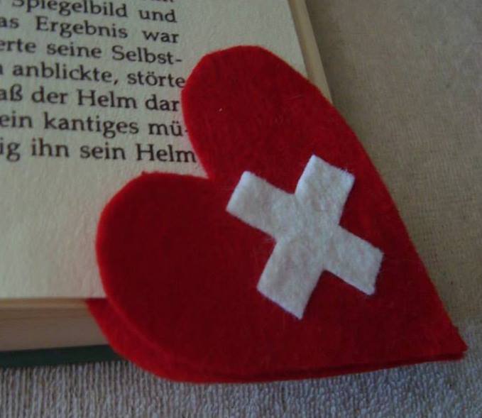 Schweizerherzli Bookmark