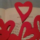 Red heart bookmark