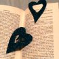 Blue heart glitterbookmark