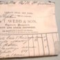 Vintage 1885 manufacturers linenbag