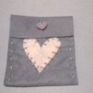 Lavendercolored feltbag