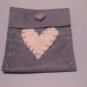 Lavendercolored feltbag