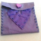 Lavendercolored feltbag