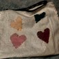 Colorful hearts feltbag