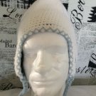 BURTON ADULT BEANIE SNOW WINTER HAT CAP WHITE LIGHT BLUE