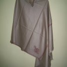 Indian Kashmiri 100% Wool Hand-stitched Shawl Light Brown