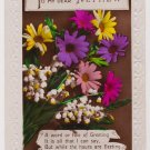 #18  real photograph  Glossy Embossed Greeting Nephew Postcard  used