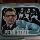 Vintage JOE PATERNO PENN STATE PSU NITTANY LIONS Coca Cola TV Tray