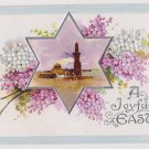 #30  Easter  Embossed  Vintage Postcard ( used )