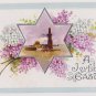 #30  Easter  Embossed  Vintage Postcard ( used )