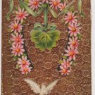 #34 Metallic Embossed Birthday Postcard ( used )