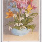 #54 Easter Gladness Card Vintage Postcard (used)