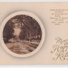 #57 Many Happy Returns Embossed Card Vintage Postcard (used)