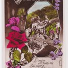 #79 Birthday Friday Wish Glossy Vintage Postcard ( used )