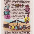 94  Birthday Remembrance Embossed  Glossy Vintage Postcard ( used )