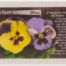 95 Many Happy Returns Embossed  Glossy Real Photograph Vintage Postcard ( used )
