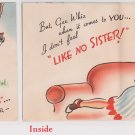 #10 Sister children's valentine card