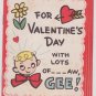 # 11 Children's Valentine Card  used
