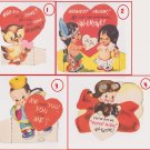 #50 Lot of four children's  valentine cards