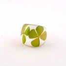 Four Leaf Clover Resin Ring