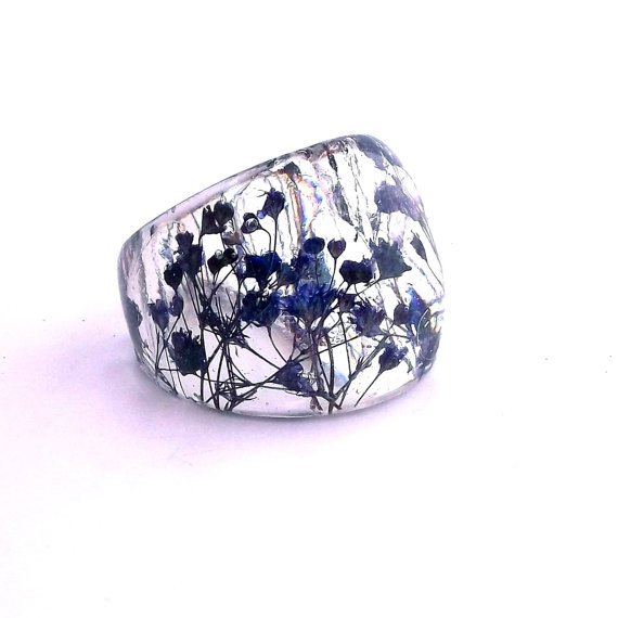 Blue Resin Ring