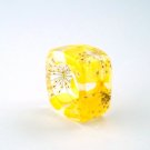 Yellow and White Resin Ring