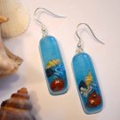 Seashell Exotic Dangle Earrings