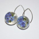 Real Flower Sphere Earrings