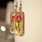 Real Rose Dangle Earrings