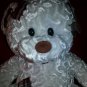 WHITE 14" Patch Bear Plush Toy FIESTA 2000 Stuffed Animals Boys Girls Kids