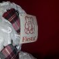 WHITE 14" Patch Bear Plush Toy FIESTA 2000 Stuffed Animals Boys Girls Kids