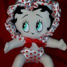 LARGE 9" BABY BOOP w HEART PRINT Plush Toy Rag Doll 2005 KELLYTOY 3+