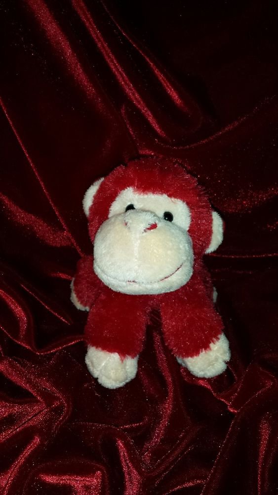 red monkey soft toy