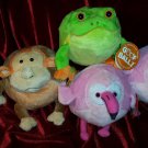 LOT 4 of 5"Goof Ballz Plush Soft Toy Stuffed Animal Boys & Girls Pawpaint Design