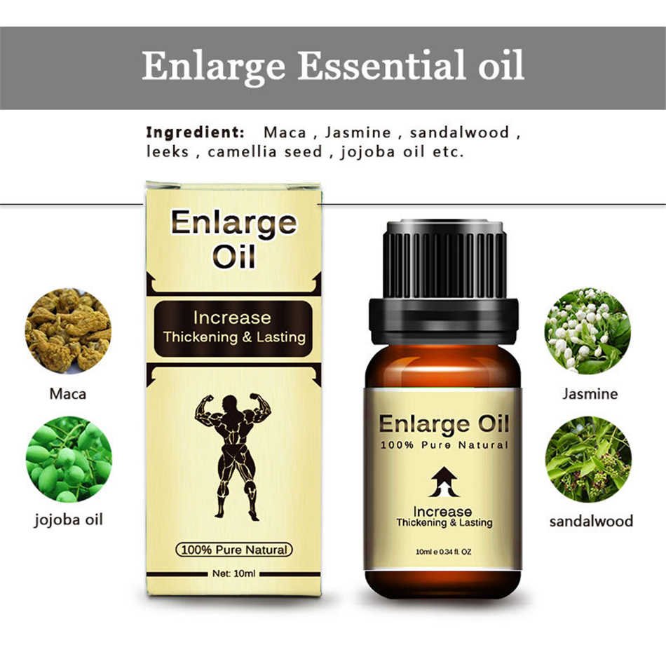 5 Bottles Enlarge Oil Male Natural Essential Oils Penis Enlargement Oil 10ml Per Bottle 