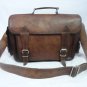 Handmade Vintage Leather Padded DSLR Camera Bag Briefcase Satchel Messenger Bag