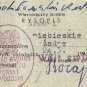 Polish WW2 Temporary Document ID for ex Prisoner of KL, 1949