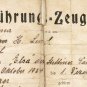 Extremely Rare German WW1 Driver License, 1924 Fuhrung Zeugnis