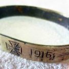 German WW1 Bracelet with Iron Cross, SOLDIERs Trench ART, 1915 - 1916