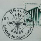 German WW2 postcard with original stamp LEGION CONDOR, 1939