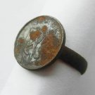 Original German WW2 Ring with Coin from Volunteer Norwegian Legion, Den Norske Original German WW2 Ring with Coin from Volunteer Norwegian Legion, Den Norske
