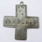 Original German WW2 Iron Cross w. inscription Warschau, 1939 Occupied Territory