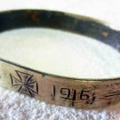 German WW1 Bracelet with Iron Cross, SOLDIERs Trench ART, 1915 - 1916