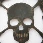 Original German WW2 Skull & Bones in Wreath for HAT or Helmet, 1941 - 1945 badge