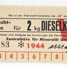 Original Rare German WW2 ARMY RATION CARD DATED 1944 Original Rare German WW2 ARMY RATION CARD DATED 1944