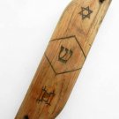 Original MEZUZAH Wood Case with David Star from Litzmannstadt in Poland, 1941 Original MEZUZAH Wood Case with David Star from Litzmannstadt in Poland, 1941
