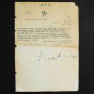 Extremely Rare Ukrainian Archive Document for Confiscate goods from Church, 1922 Extremely Rare Ukrainian Archive Document for Confiscate goods from Church, 1922