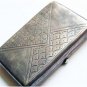 Original Rare Russian Imperial Silver Cigarette Case, stamped badge