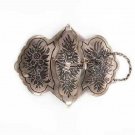 Nice Rare Silver Niello Caucasian Belt Buckle, 1890x Nice Rare Silver Niello Caucasian Belt Buckle, 1890x